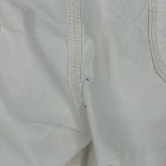 Polo Ralph Lauren White Fernwood Twill Shorts Mens Sz 34 Carpenter Raw Hem V7 - Picture 3 of 7